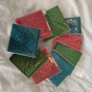 NWT Bath and Body Works Set of 9 Glitter Snowflake Cards